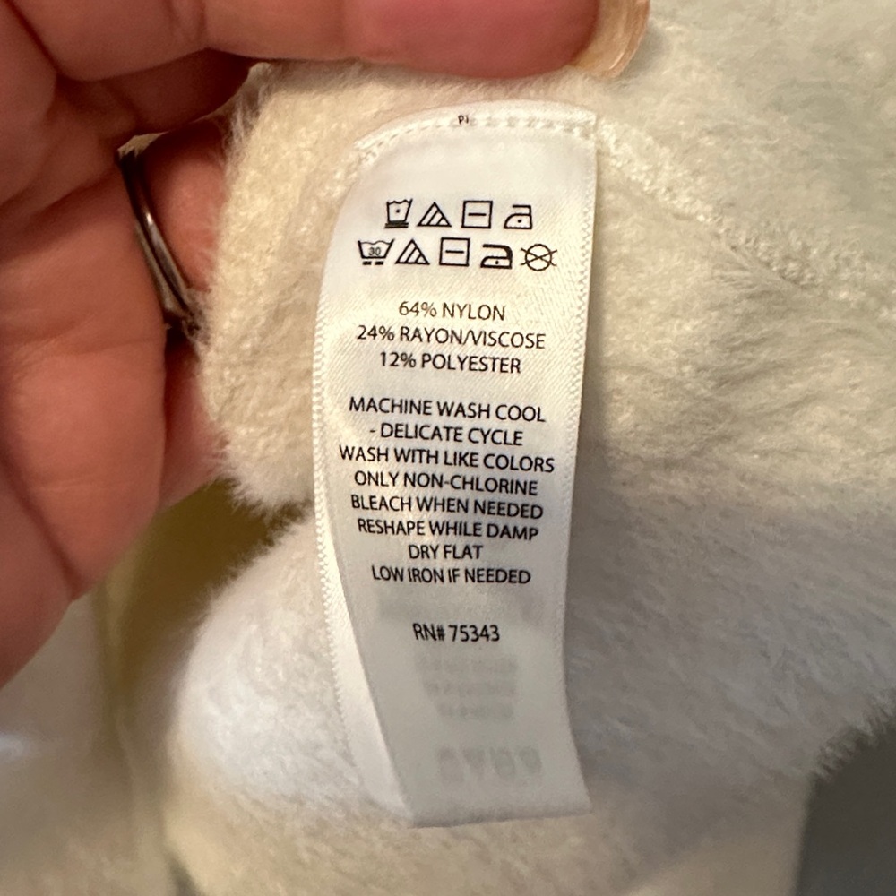 Rachel Zoe White Teddy Jacket with Snap Front - Picture 3 of 8